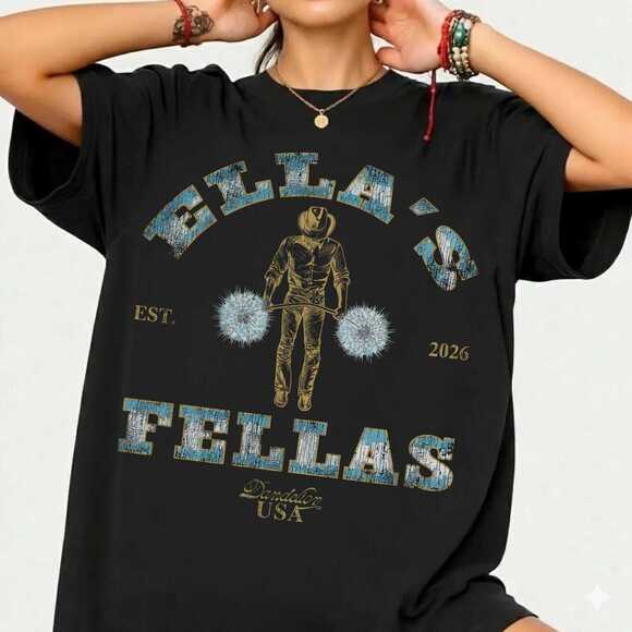 Other - Ellas Fellas Shirt, Retro Western Cowboy T-Shirt